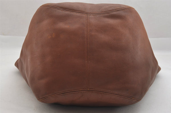 Authentic OLD COACH Vintage Shoulder Tote Bag Leather 4082 Brown 3954K