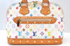 Authentic Louis Vuitton Monogram Multicolor Alma PM Hand Bag M92647 White 3955I