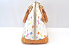 Authentic Louis Vuitton Monogram Multicolor Alma PM Hand Bag M92647 White 3955I