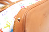 Authentic Louis Vuitton Monogram Multicolor Alma PM Hand Bag M92647 White 3955I