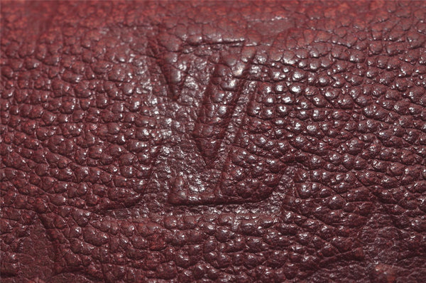 Authentic Louis Vuitton Monogram Empreinte Zippy Wallet Purple M60549 LV 3955J