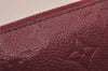 Authentic Louis Vuitton Monogram Empreinte Zippy Wallet Purple M60549 LV 3955J