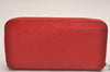 Authentic Louis Vuitton Monogram Empreinte Zippy Wallet Red M60547 LV 3956J