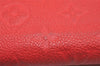 Authentic Louis Vuitton Monogram Empreinte Zippy Wallet Red M60547 LV 3956J