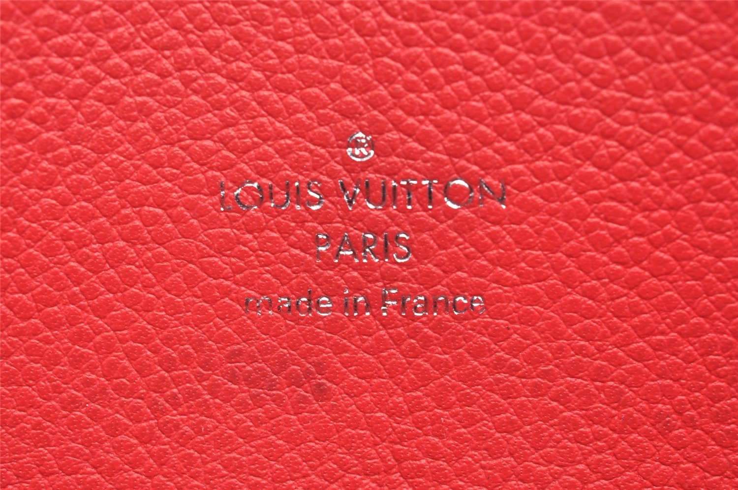 Authentic Louis Vuitton Monogram Empreinte Zippy Wallet Red M60547 LV 3956J