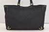 Authentic GUCCI Abbey Shoulder Tote Bag GG Canvas Leather 141472 Black 3957J