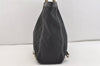 Authentic GUCCI Abbey Shoulder Tote Bag GG Canvas Leather 141472 Black 3957J