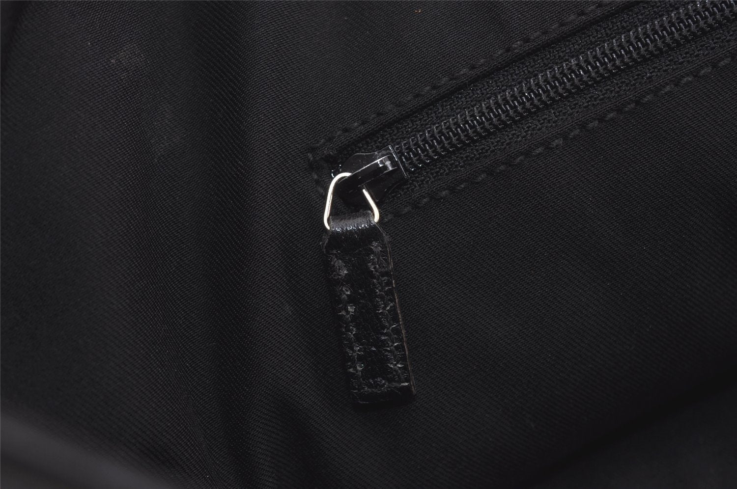 Authentic GUCCI Abbey Shoulder Tote Bag GG Canvas Leather 141472 Black 3957J