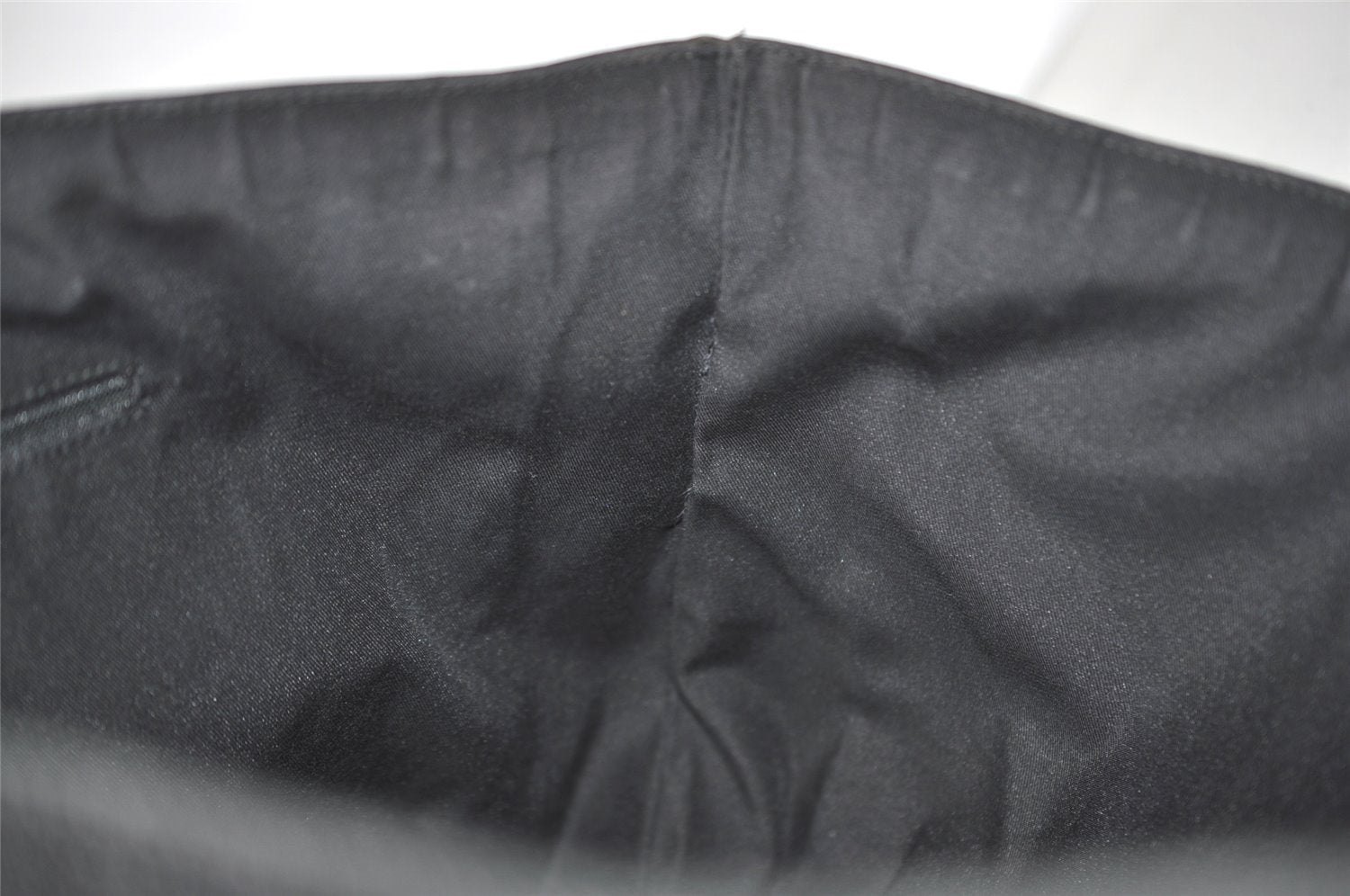 Authentic GUCCI Abbey Shoulder Tote Bag GG Canvas Leather 141472 Black 3957J