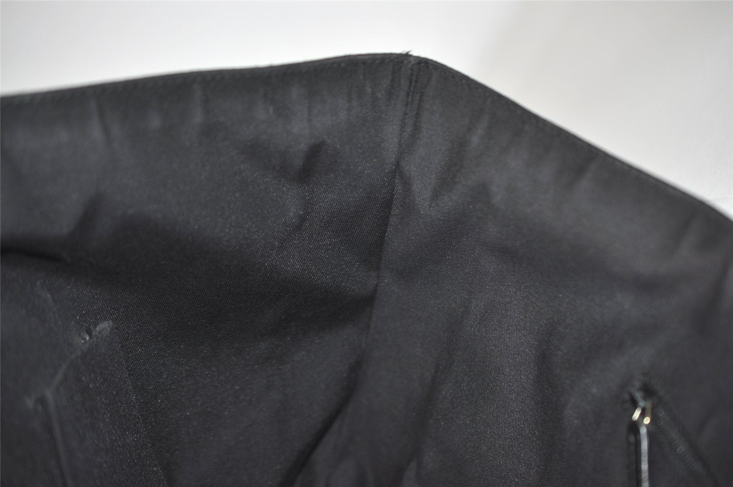 Authentic GUCCI Abbey Shoulder Tote Bag GG Canvas Leather 141472 Black 3957J