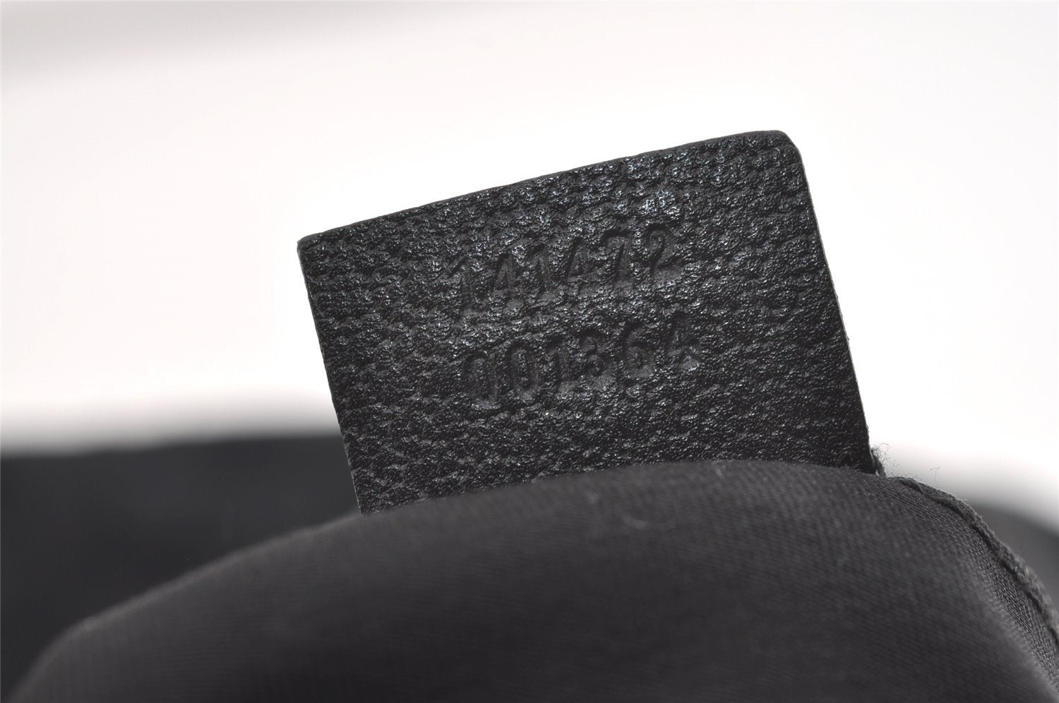 Authentic GUCCI Abbey Shoulder Tote Bag GG Canvas Leather 141472 Black 3957J