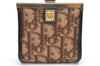 Authentic Christian Dior Trotter Coin Case Purse Canvas Leather Brown 3957K