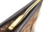 Authentic Christian Dior Trotter Coin Case Purse Canvas Leather Brown 3957K