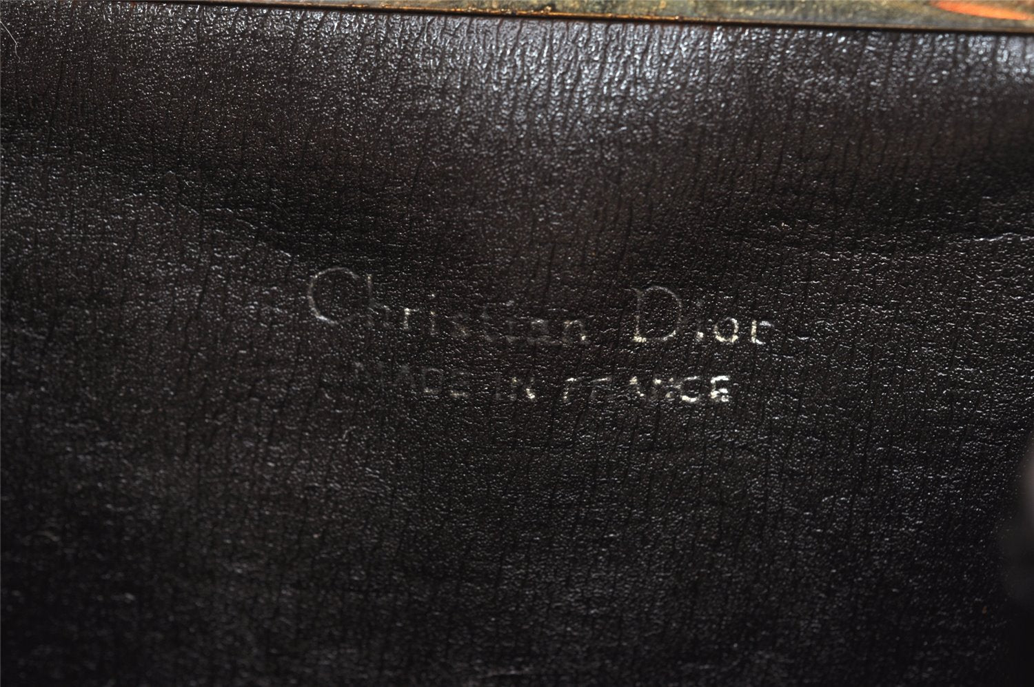Authentic Christian Dior Trotter Coin Case Purse Canvas Leather Brown 3957K