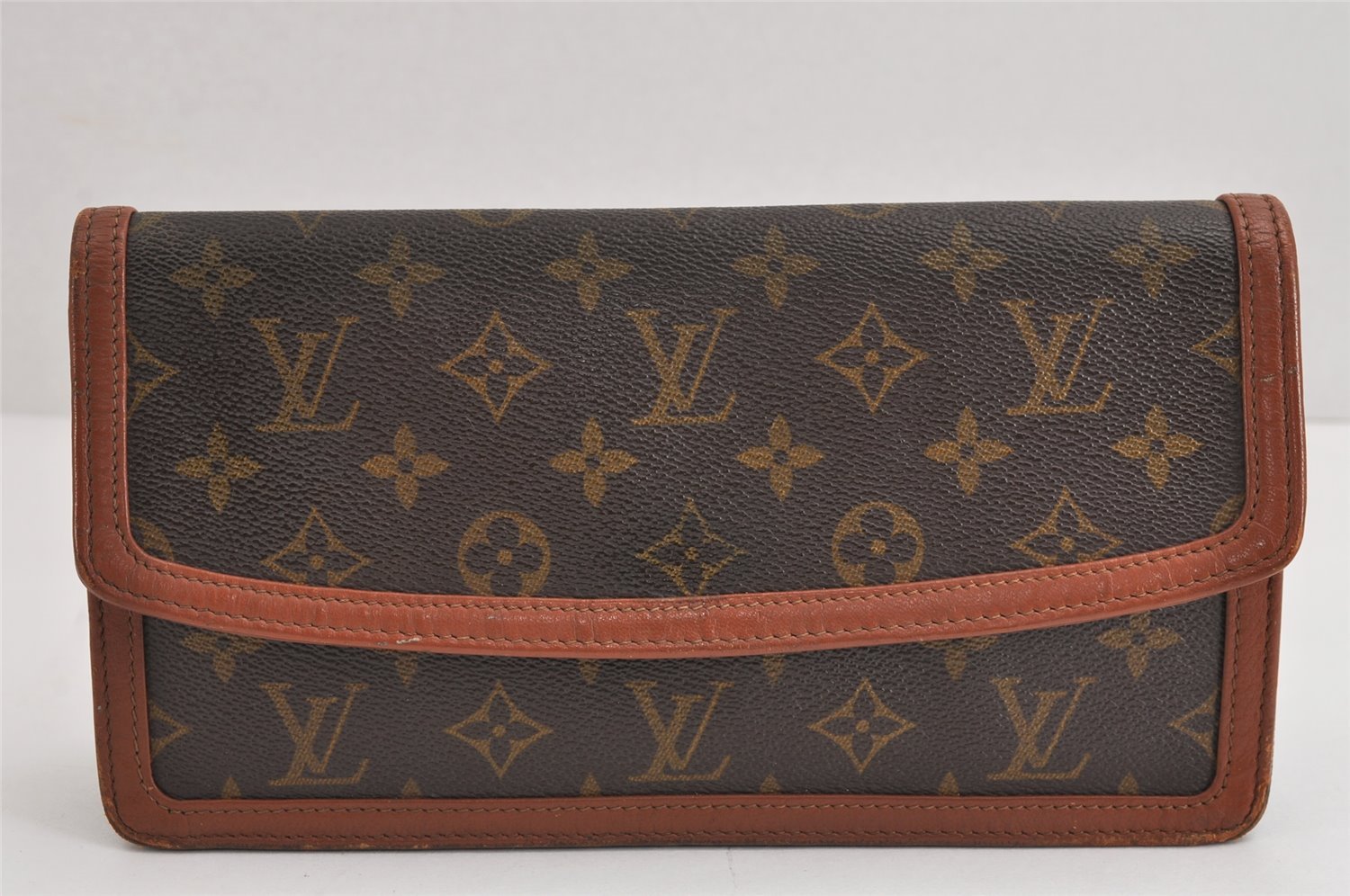 Authentic Louis Vuitton Monogram Pochette Dame PM M51812 Clutch Hand Bag 3958J