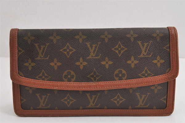 Authentic Louis Vuitton Monogram Pochette Dame PM M51812 Clutch Hand Bag 3958J