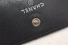 Authentic CHANEL Lamb Skin Matelasse Long Wallet Purse Black CC Junk 3958K