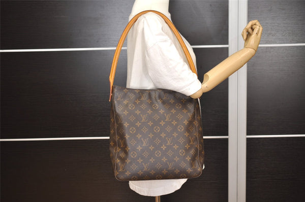 Authentic Louis Vuitton Monogram Looping GM Shoulder Bag M51145 LV 3959J