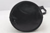 Authentic MARIO VALENTINO Drawstring Shoulder Bag Purse Leather Black 3959K