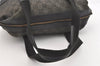 Authentic GUCCI Vintage Hand Tote Bag Purse GG Canvas Leather 92734 Black 3960J