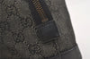 Authentic GUCCI Vintage Hand Tote Bag Purse GG Canvas Leather 92734 Black 3960J