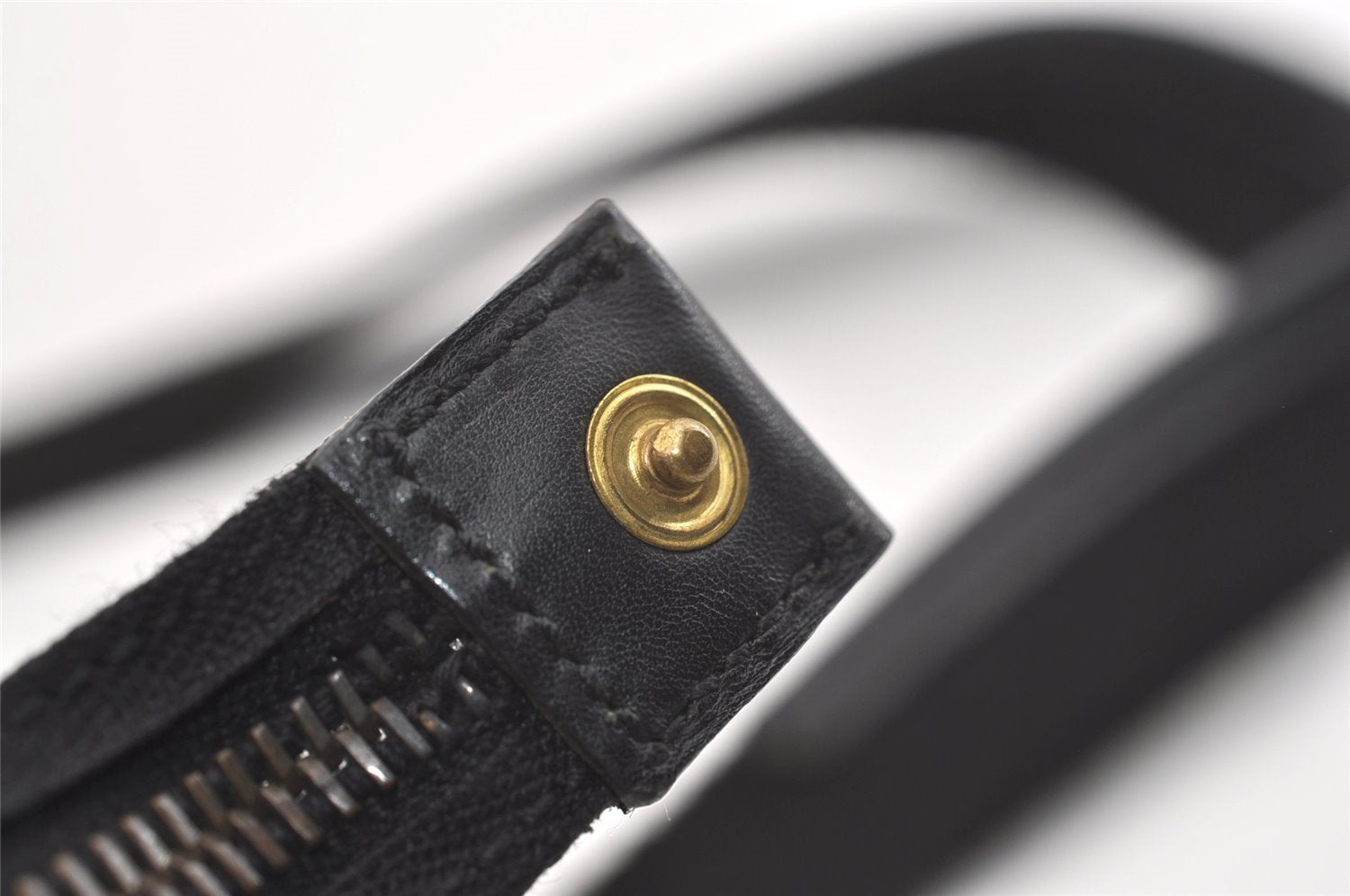 Authentic GUCCI Vintage Hand Tote Bag Purse GG Canvas Leather 92734 Black 3960J