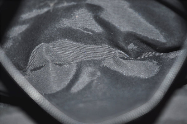 Authentic GUCCI Vintage Hand Tote Bag Purse GG Canvas Leather 92734 Black 3960J