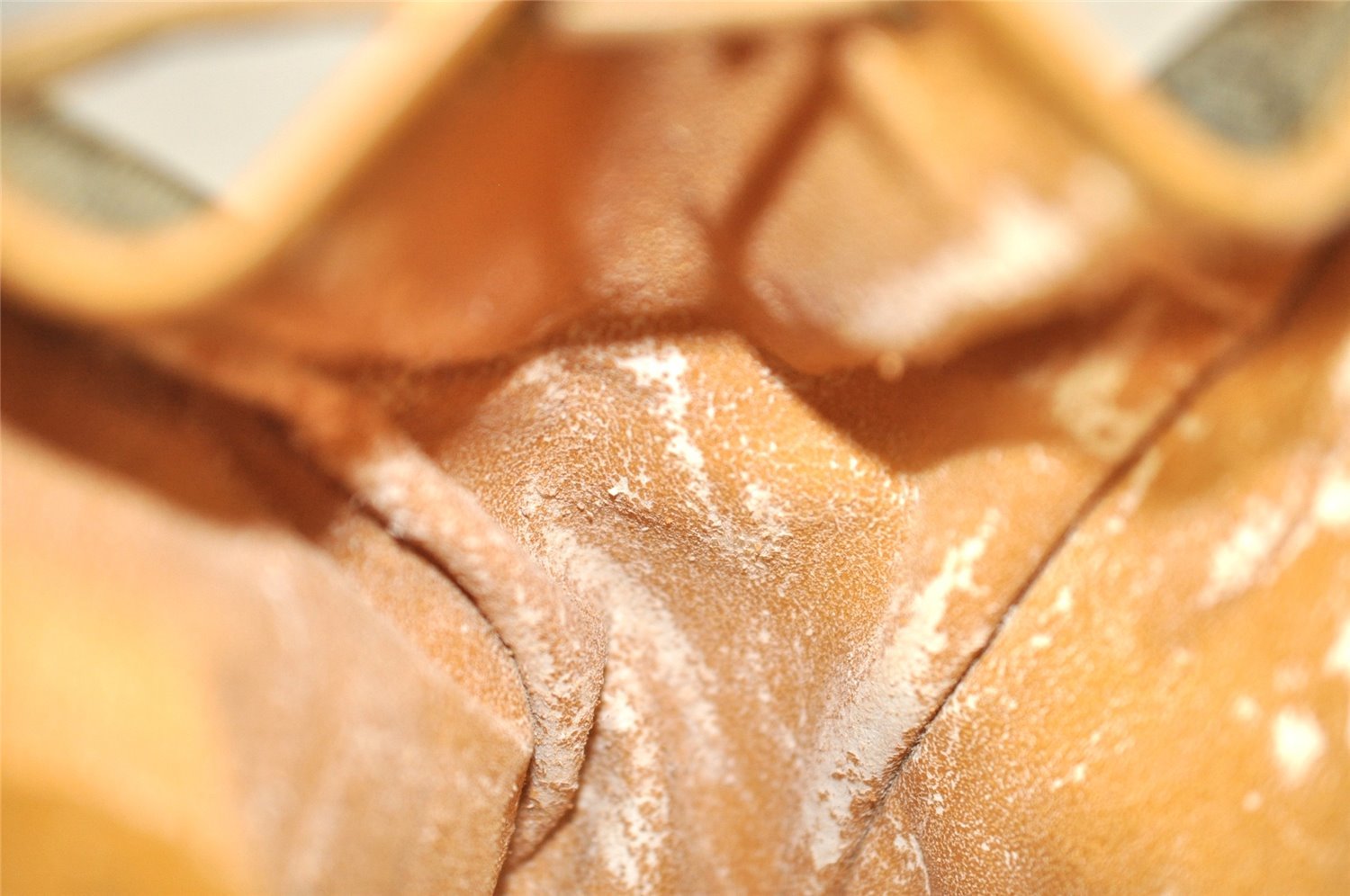 Authentic GUCCI Drawstring Backpack GG Canvas Leather Brown Junk 3961I