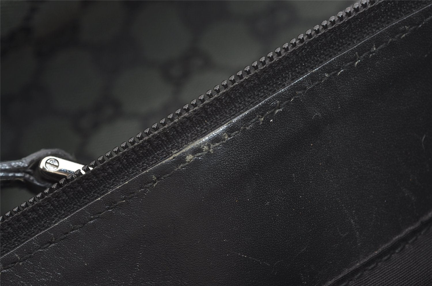 Authentic GUCCI Eclipse Shoulder Tote Bag GG Canvas Leather 285585 Green 3961J