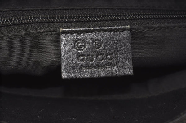 Authentic GUCCI Eclipse Shoulder Tote Bag GG Canvas Leather 285585 Green 3961J