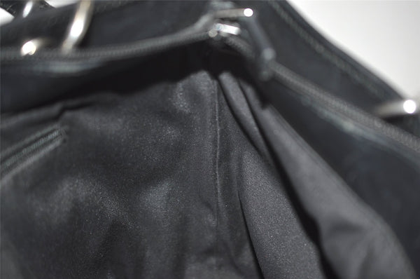 Authentic GUCCI Eclipse Shoulder Tote Bag GG Canvas Leather 285585 Green 3961J