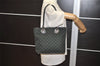 Authentic GUCCI Eclipse Shoulder Tote Bag GG Canvas Leather 285585 Green 3961J