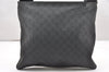 Authentic GUCCI Shoulder Cross Body Bag GG PVC Leather 162904 Black 3961K