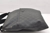 Authentic GUCCI Shoulder Cross Body Bag GG PVC Leather 162904 Black 3961K