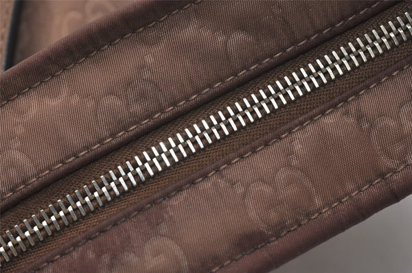 Authentic GUCCI Shoulder Cross Body Bag GG Nylon Leather 314529 Brown  3962J