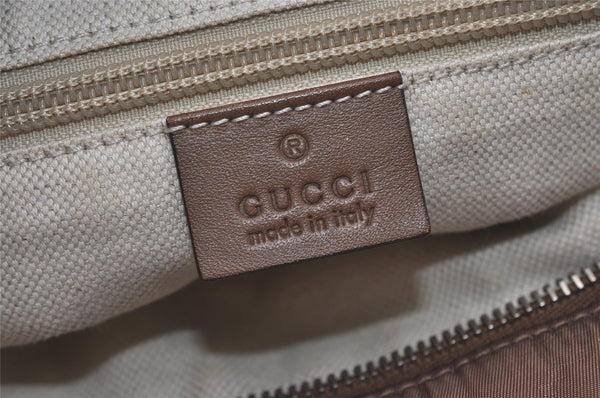 Authentic GUCCI Shoulder Cross Body Bag GG Nylon Leather 314529 Brown  3962J