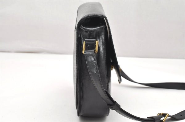 Authentic Louis Vuitton Epi Saint Cloud GM Shoulder Cross Bag M52192 Black 3962K