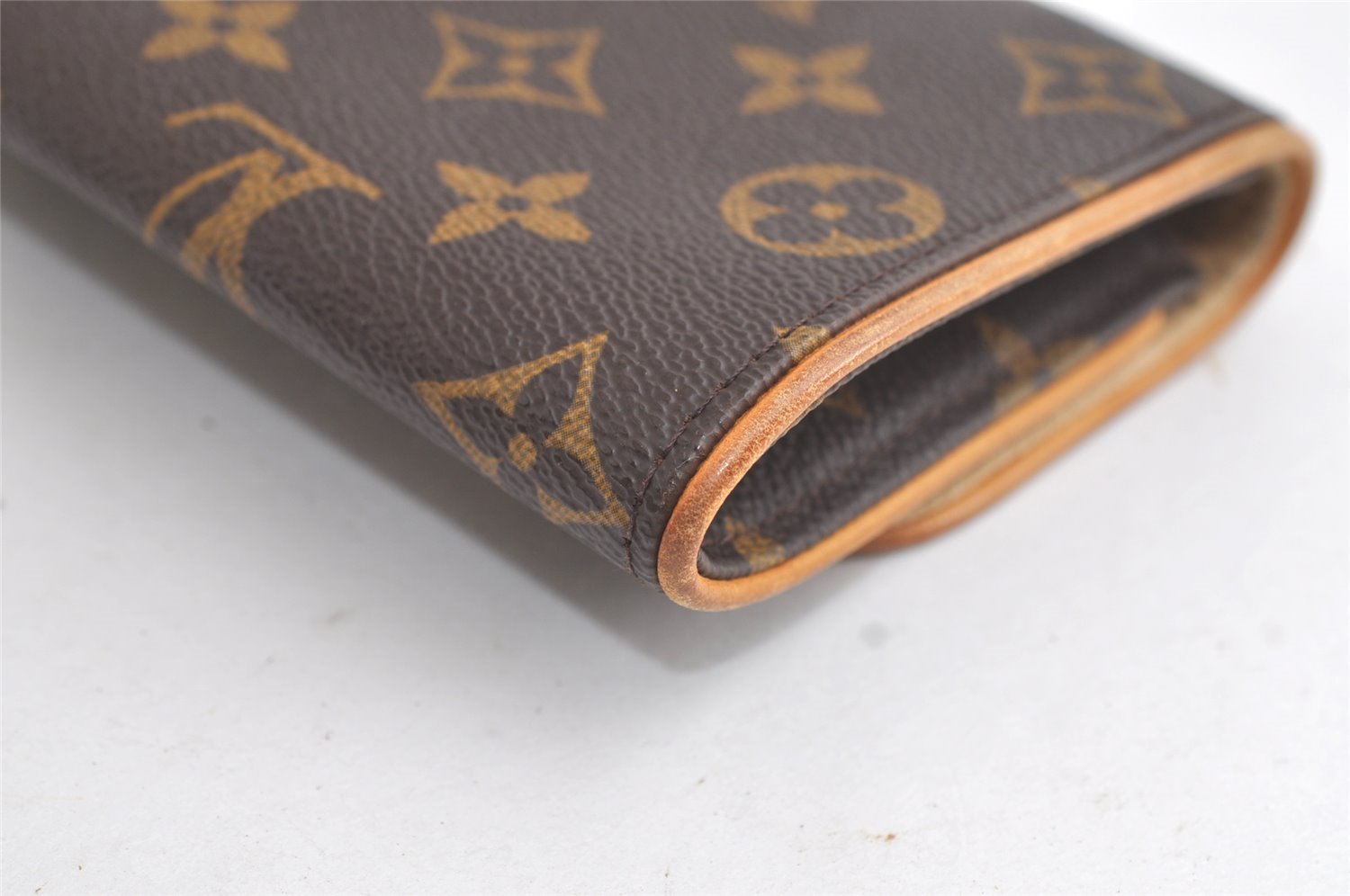 Authentic Louis Vuitton Monogram Pochette Twin PM Shoulder Bag M51854 LV 3963K