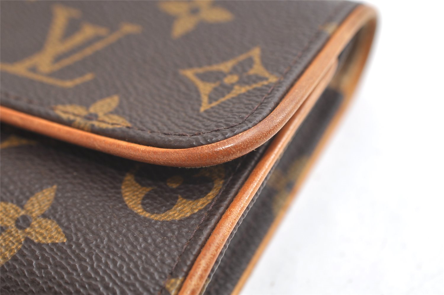 Authentic Louis Vuitton Monogram Pochette Twin PM Shoulder Bag M51854 LV 3963K