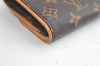 Authentic Louis Vuitton Monogram Pochette Twin PM Shoulder Bag M51854 LV 3963K