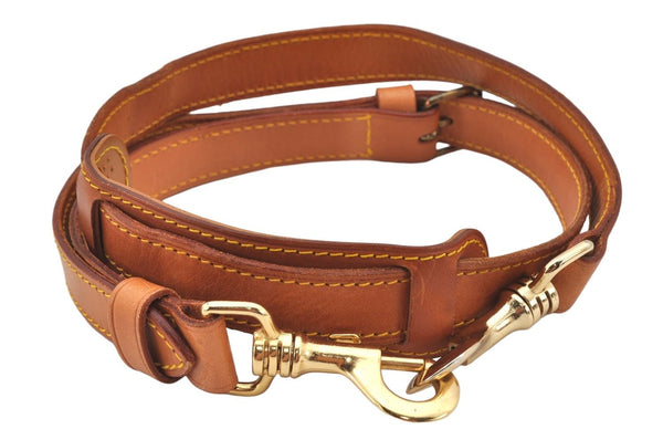 Authentic Louis Vuitton Leather Shoulder Strap Beige 40.9-47.6" LV 3964K