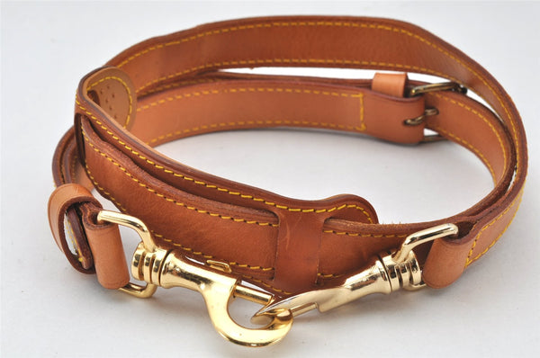 Authentic Louis Vuitton Leather Shoulder Strap Beige 40.9-47.6" LV 3964K