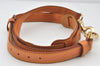 Authentic Louis Vuitton Leather Shoulder Strap Beige 40.9-47.6" LV 3964K
