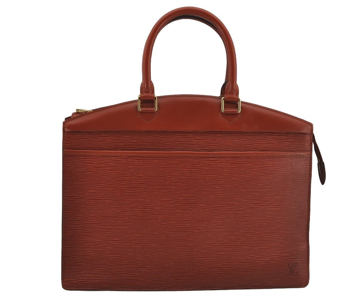 Authentic Louis Vuitton Epi Riviera Brown Hand Bag Brown M48183 LV Junk 3965J