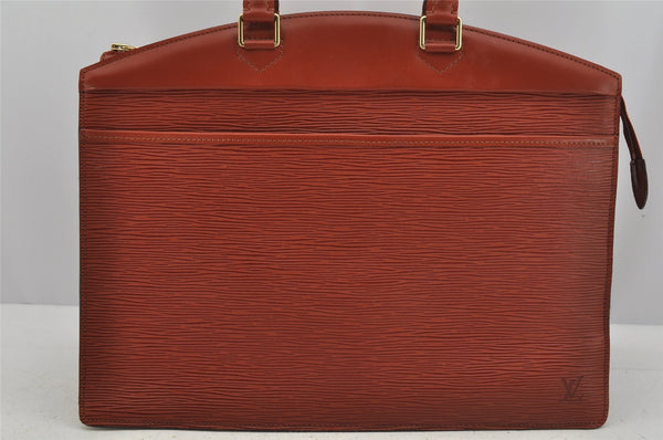 Authentic Louis Vuitton Epi Riviera Brown Hand Bag Brown M48183 LV Junk 3965J