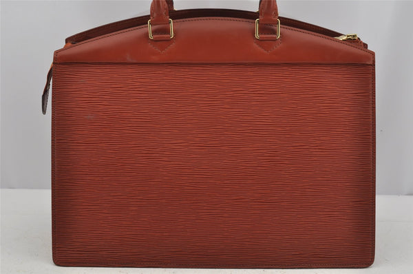 Authentic Louis Vuitton Epi Riviera Brown Hand Bag Brown M48183 LV Junk 3965J