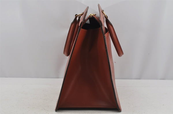 Authentic Louis Vuitton Epi Riviera Brown Hand Bag Brown M48183 LV Junk 3965J