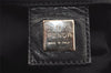 Authentic FENDI Vintage Shoulder Hand Bag Purse Jersey Leather Black 3966I