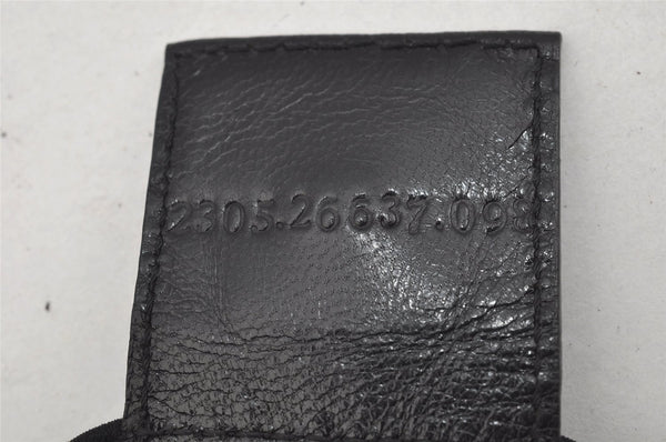 Authentic FENDI Vintage Shoulder Hand Bag Purse Jersey Leather Black 3966I
