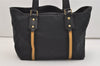 Authentic GUCCI Sherry Line Shoulder Tote Bag GG Canvas Leather Black 3966J